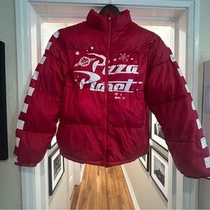 Disney Red Pizza Planet Puffer Jacket